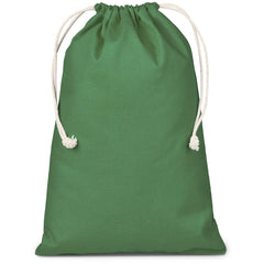 Allsorts Maxi Cotton Drawstring Pouch - Green