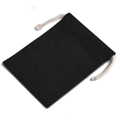 Allsorts Mini Cotton Drawstring Pouch - Black