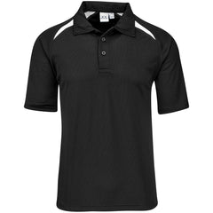 Kids Splice Golf Shirt - Black White