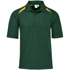 Kids Splice Golf Shirt - Green Gold