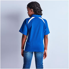 Kids Splice Golf Shirt - Royal Blue