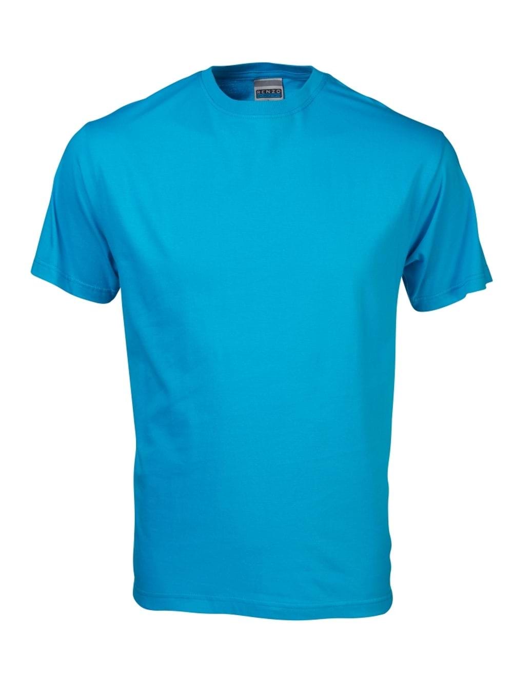 165G Crew Neck T-Shirt - Cyan