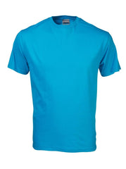165G Crew Neck T-Shirt - Cyan