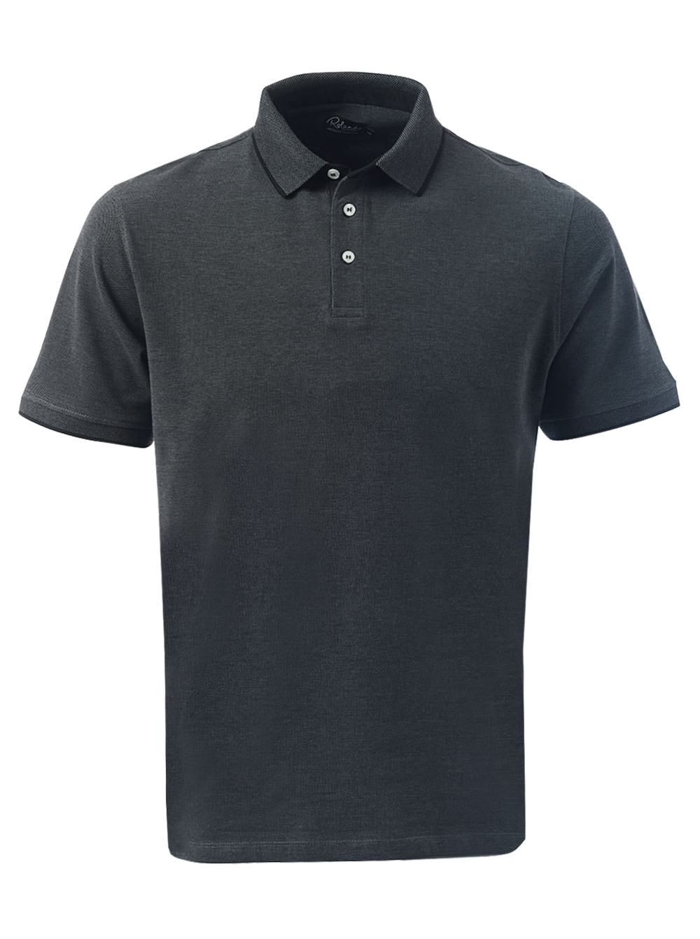 Emerson Unisex Pique Golfer -Charcoal