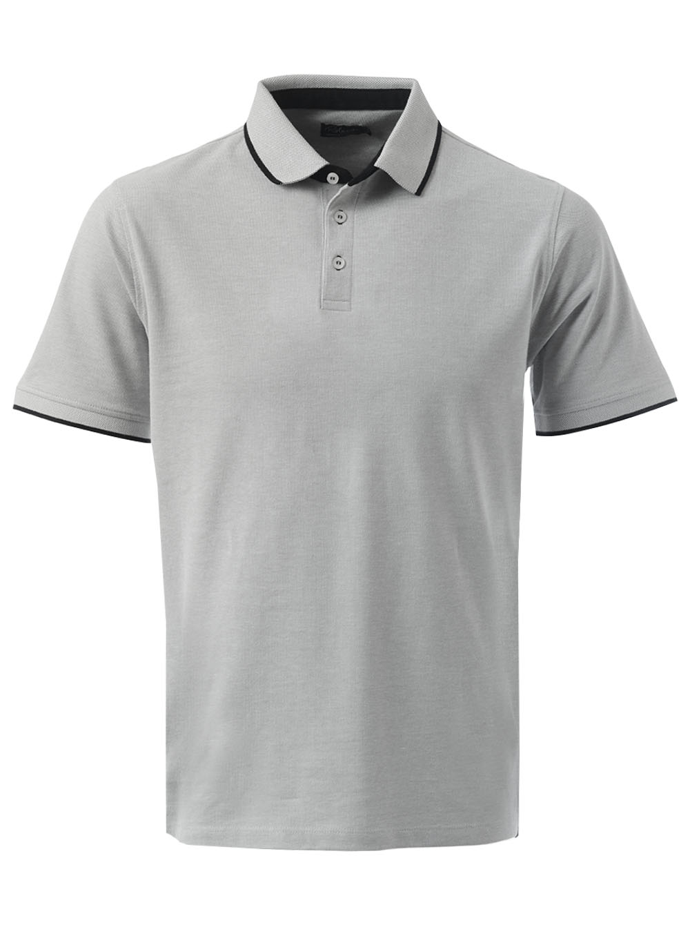 Emerson Unisex Pique Golfer -Grey Melange