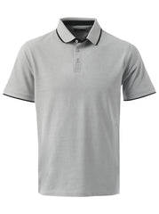 Emerson Unisex Pique Golfer -Grey Melange