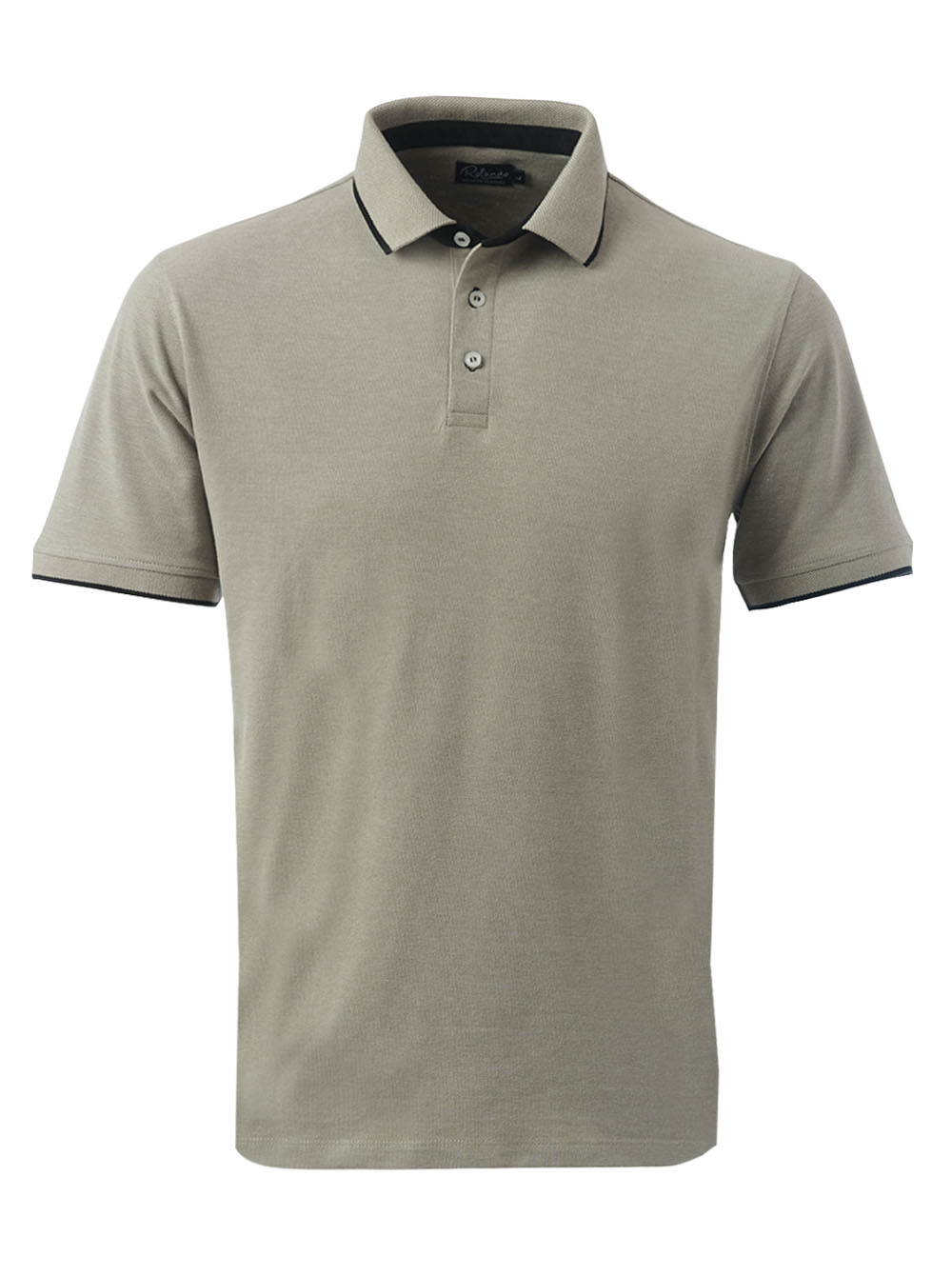 Emerson Unisex Pique Golfer - Stone