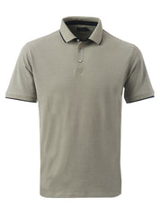 Emerson Unisex Pique Golfer - Stone