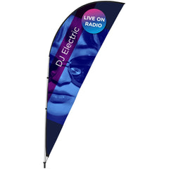 Legend 3M Sublimated Sharkfin Double-Sided Flying Banner - 1 complete unit