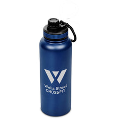 Slazenger Hooper Stainless Steel Vacuum Water Bottle - 1.2 Litre - Navy