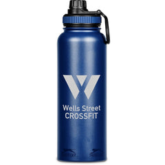 Slazenger Hooper Stainless Steel Vacuum Water Bottle - 1.2 Litre - Navy