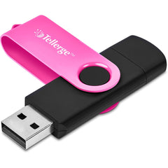 Shuffle Gyro Black Flash Drive – 8GB - Pink