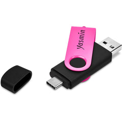 Shuffle Gyro Black Flash Drive – 32GB - Pink