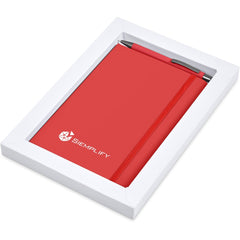 Hibiscus Notebook & Pen Set - Red