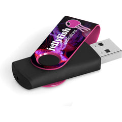 Axis Gyro Black Flash Drive - 32GB - Pink