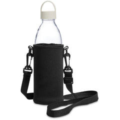 Kooshty Hands-Free Glass Water Bottle – 850ml - Cream