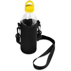 Kooshty Hands-Free Glass Water Bottle – 850ml - Yellow