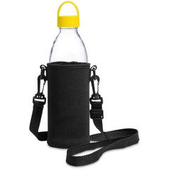 Kooshty Hands-Free Glass Water Bottle – 850ml - Yellow