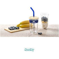 Kooshty Slurp Glass Kup & Straw - 480ML