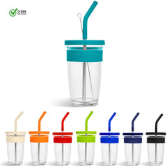 Kooshty Slurp Glass Kup & Straw - 480ML