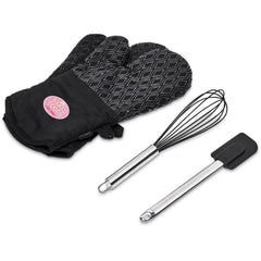 Serendipio Pastry Chef Baking Gift Set - Pair - Black