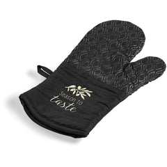 Serendipio Tanoreen Oven Glove Pair in Gift Box - Black