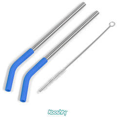 Kooshty Slurp Straw Set - Blue