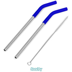 Kooshty Slurp Straw Set - Blue