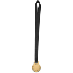 Achiever Medal With Black Petersham Lanyard - Gold