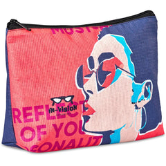 Pre-Printed Sample Hoppla Leanne RPET Stitch-Bond Maxi Toiletry Bag