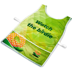 Pre-Printed Sample Hoppla Jackal Polyester Caddy Bib with PVC Name Sleeve