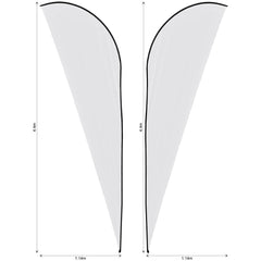 Legend 4m Sublimated Sharkfin Double-Sided Flying Banner Skin (Excludes Hardware)