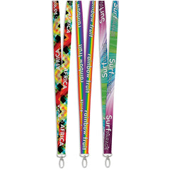 Lobster Clip Double-Sided Sublimation Petersham Lanyard