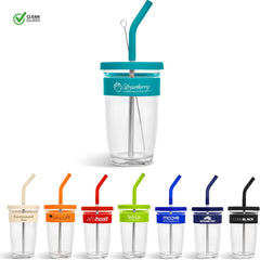 Kooshty Slurp Glass Kup & Straw - 480ML