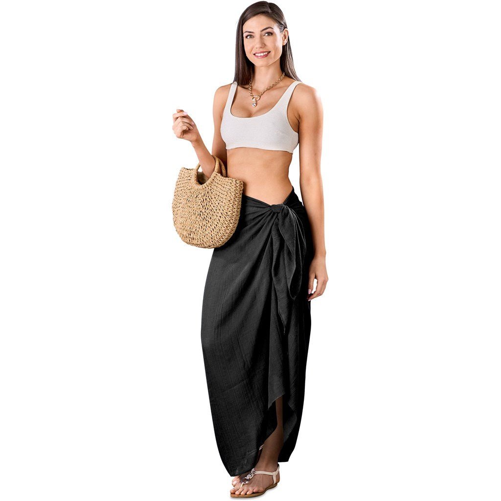 Hawaii Multi - Function Scarf & Sarong - Black - Hum Merchandising