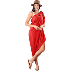 Hawaii Multi - Function Scarf & Sarong - Red - Hum Merchandising