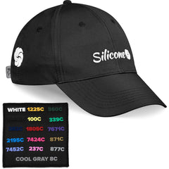 Pre - Branded Performance Cap Showcasing Silicone Branding - Hum Merchandising